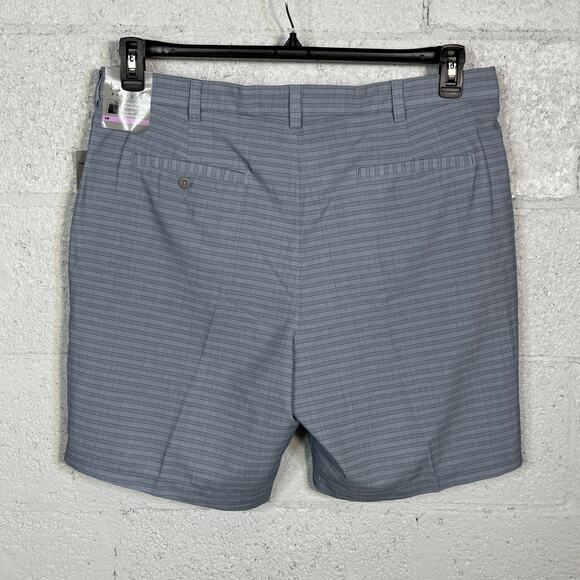 Pga Tour Men's Striped 8" Golf Shorts - Shell Pink 38 $68 - Picture 3 of 8